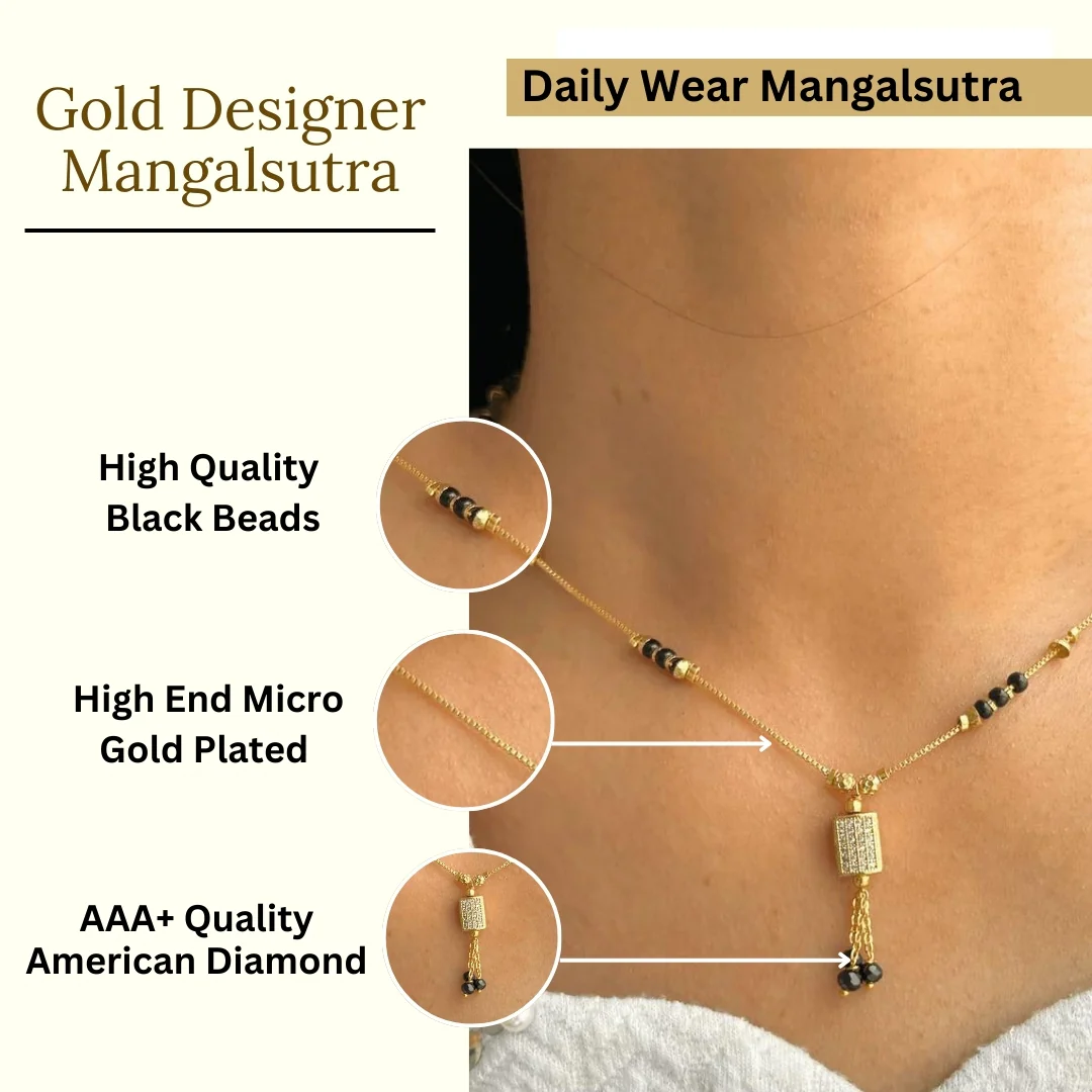 Preeti Mangalsutra|Gold Plated - Image 6