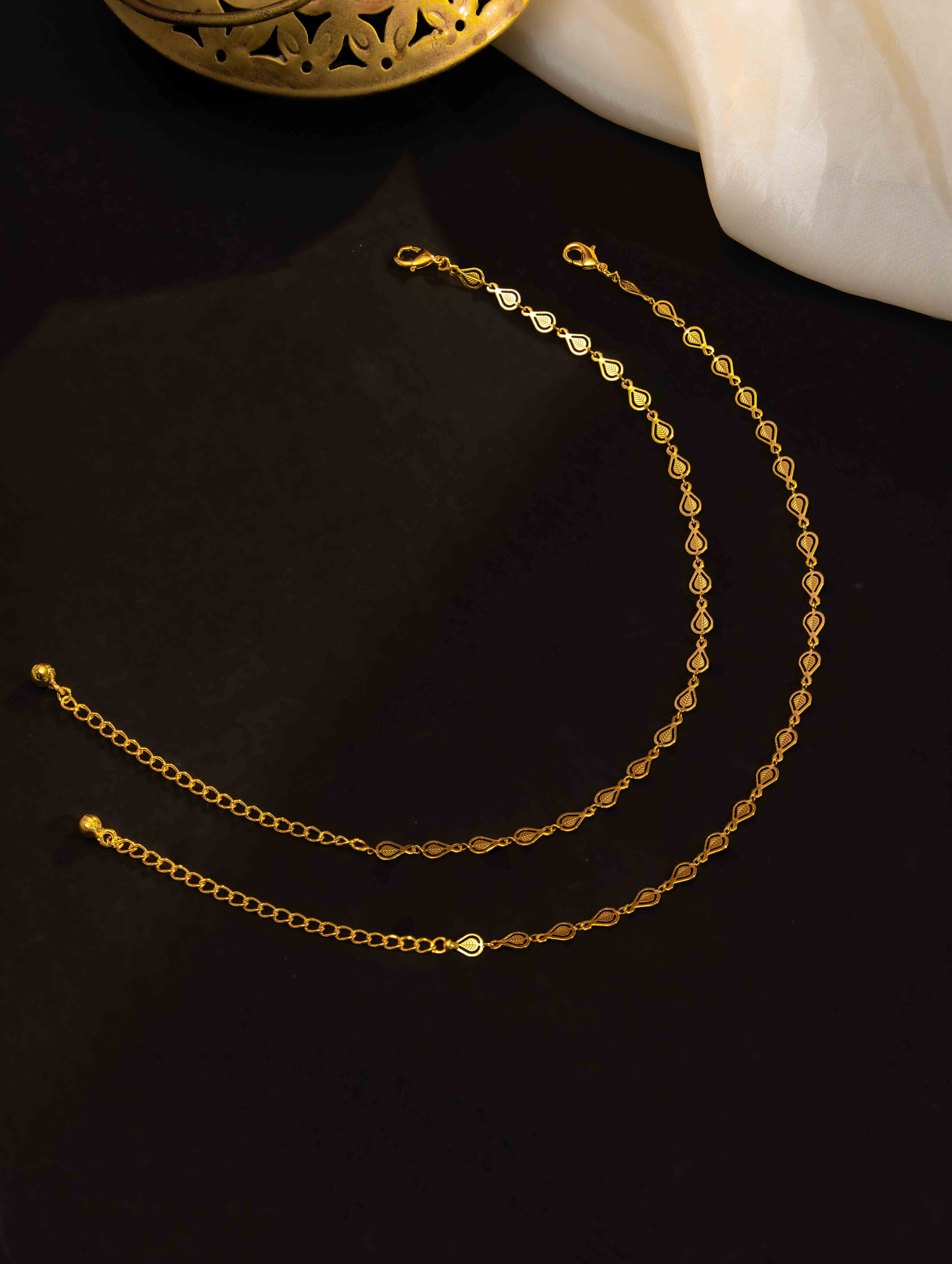 Vruksha Gold Payal. ( Set of 2) - Image 2
