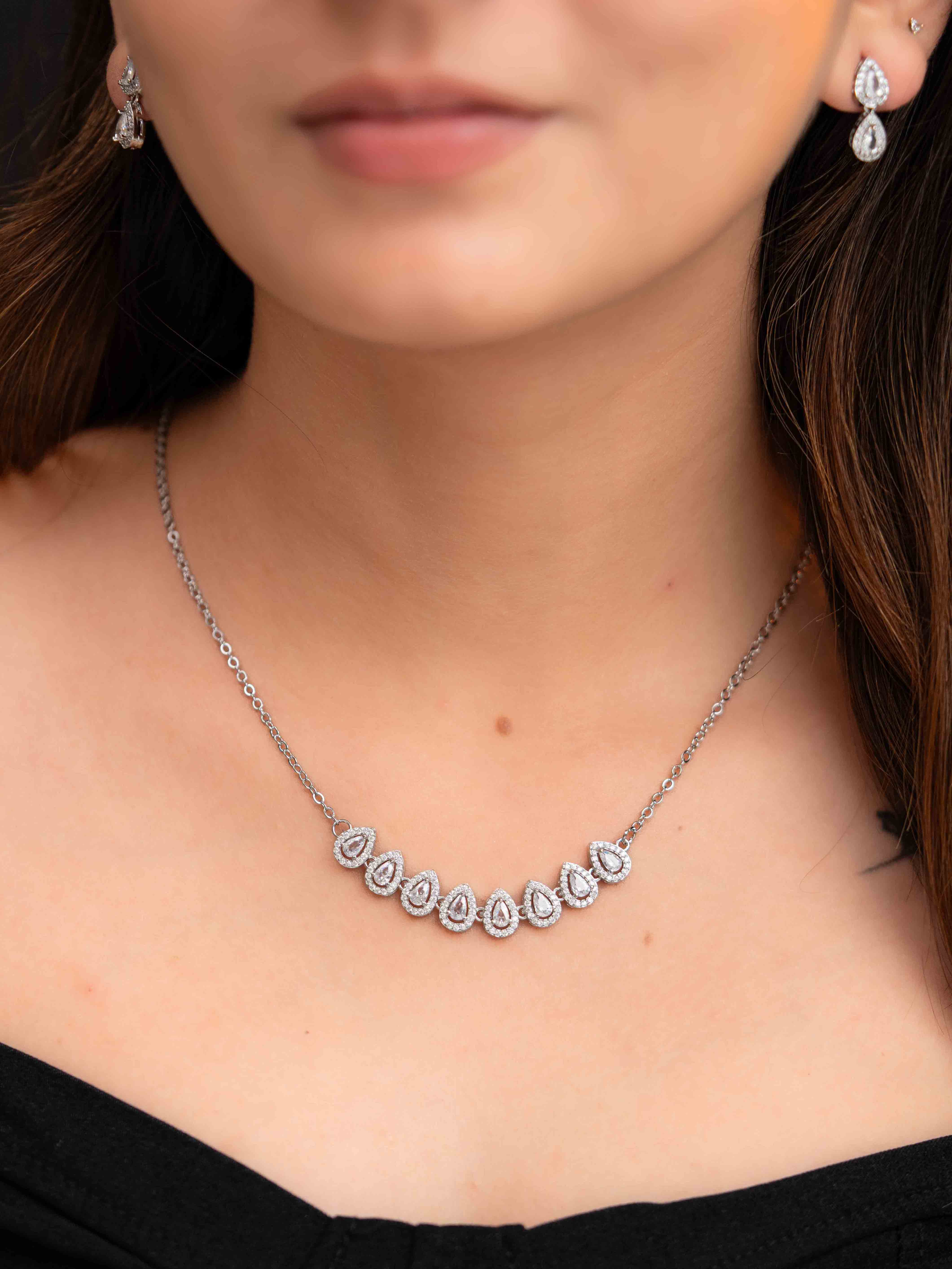 Ziya Silver Necklace Set - Image 2