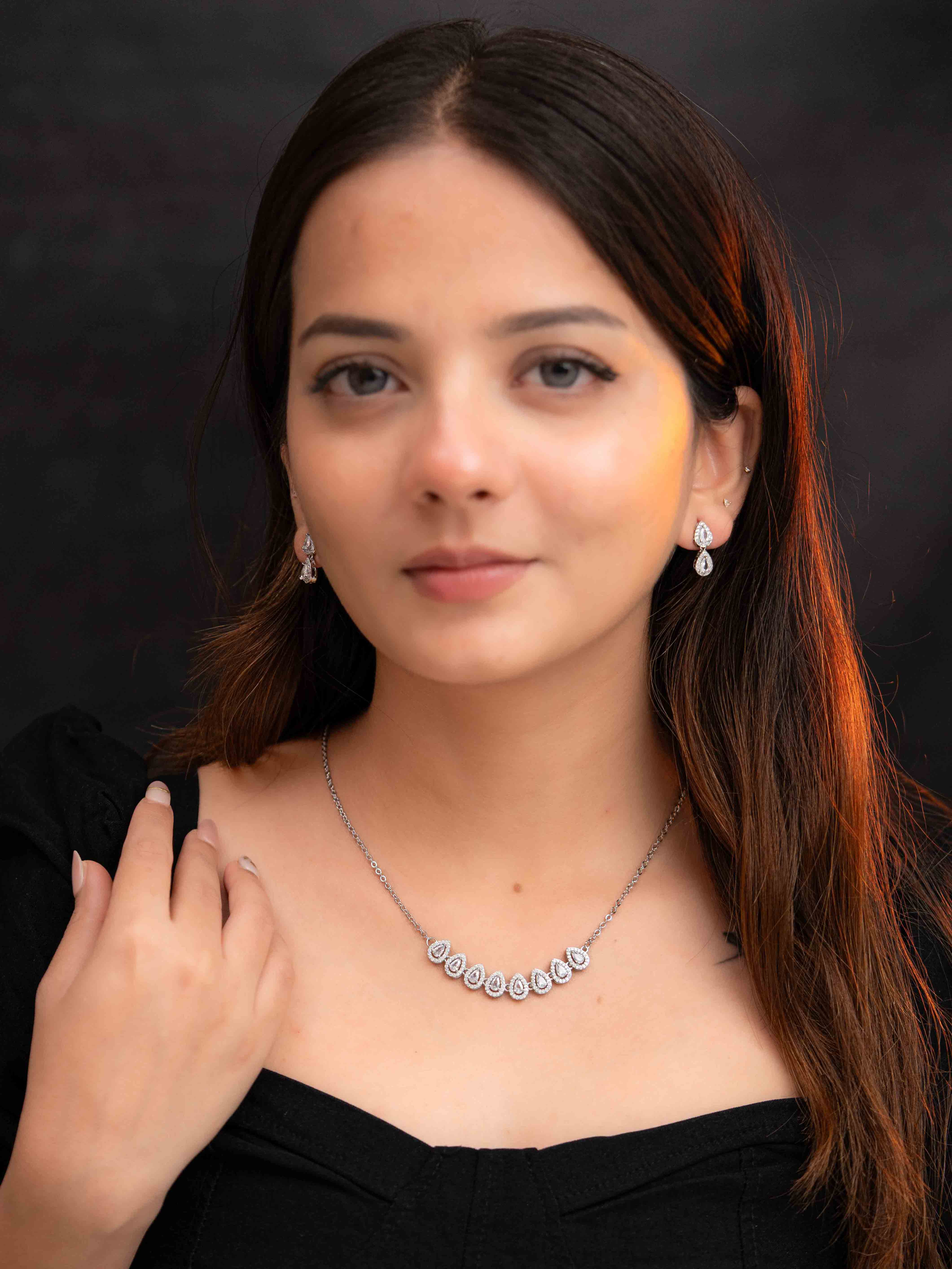 Ziya Silver Necklace Set - Image 4