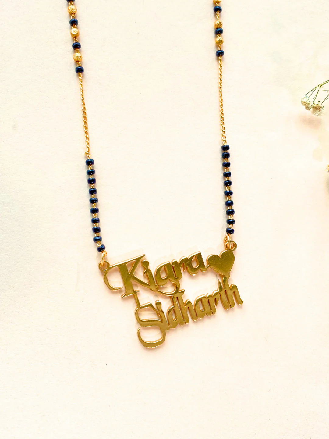 Eternal Bond Couple Name Mangalsutra      ( Customized Couple Name) - Image 3