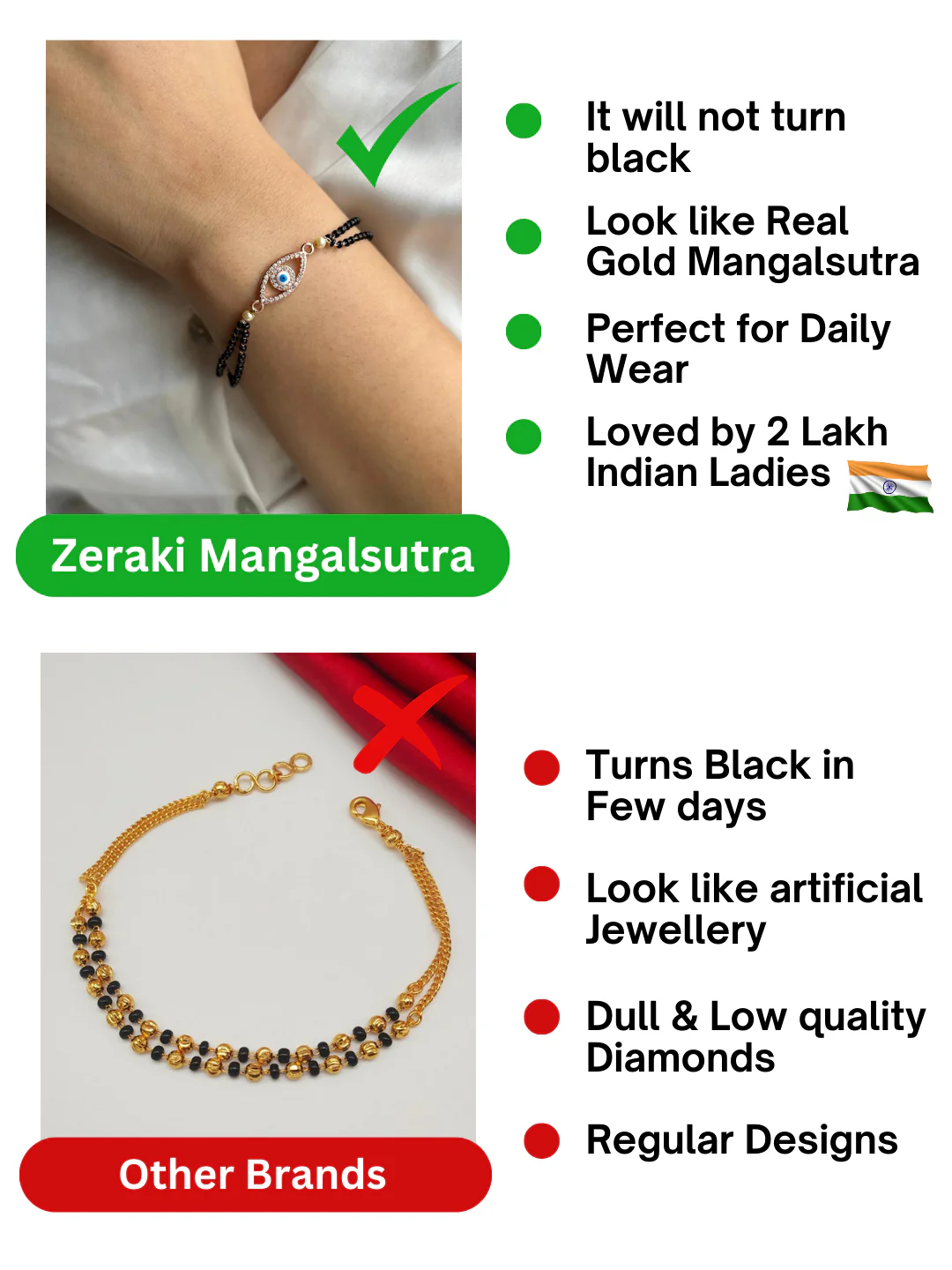 Evil Eye Mangalsutra Bracelet - Image 5