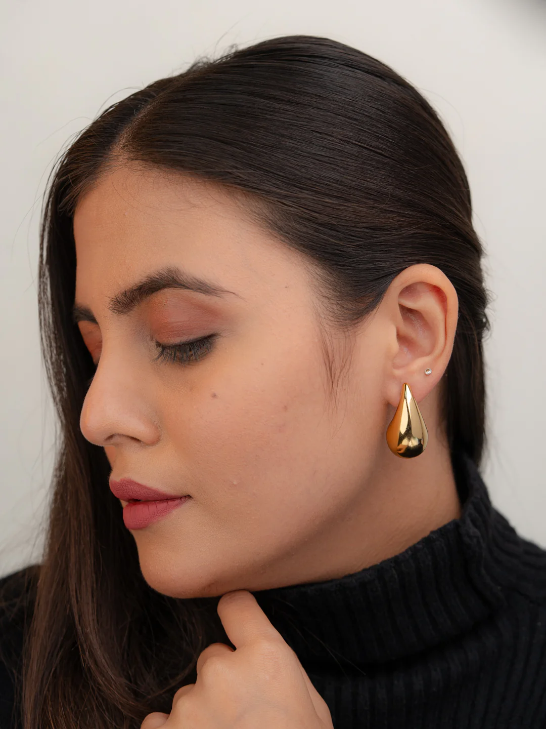 Zahra Earrings.    (18K Gold Plated) - Image 3