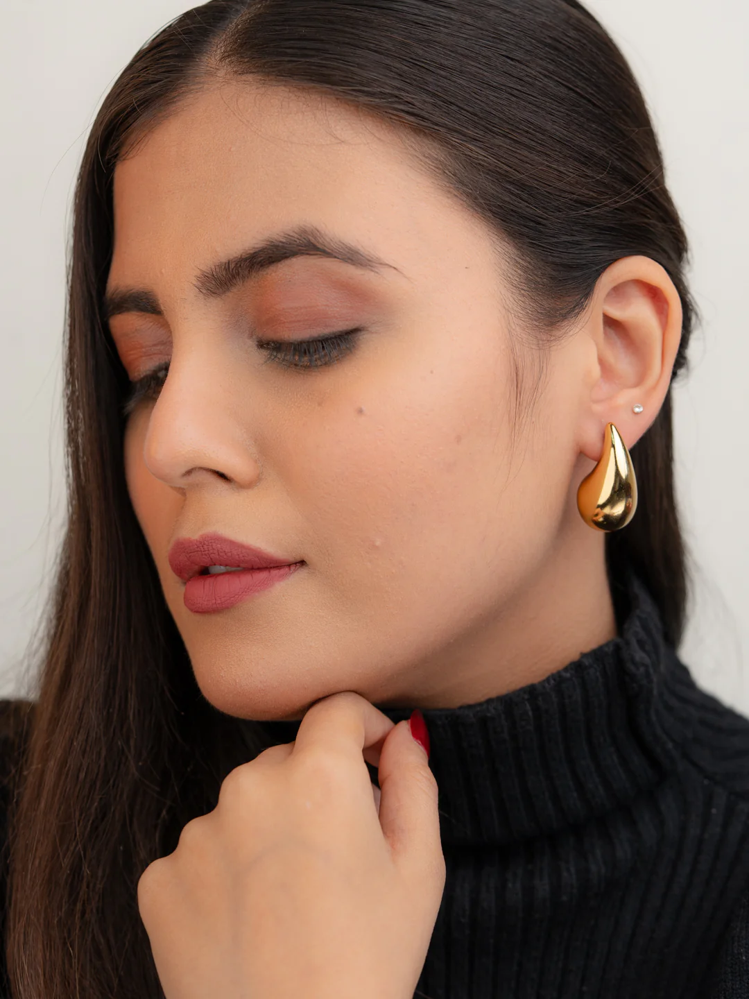 Zahra Earrings.    (18K Gold Plated) - Image 4