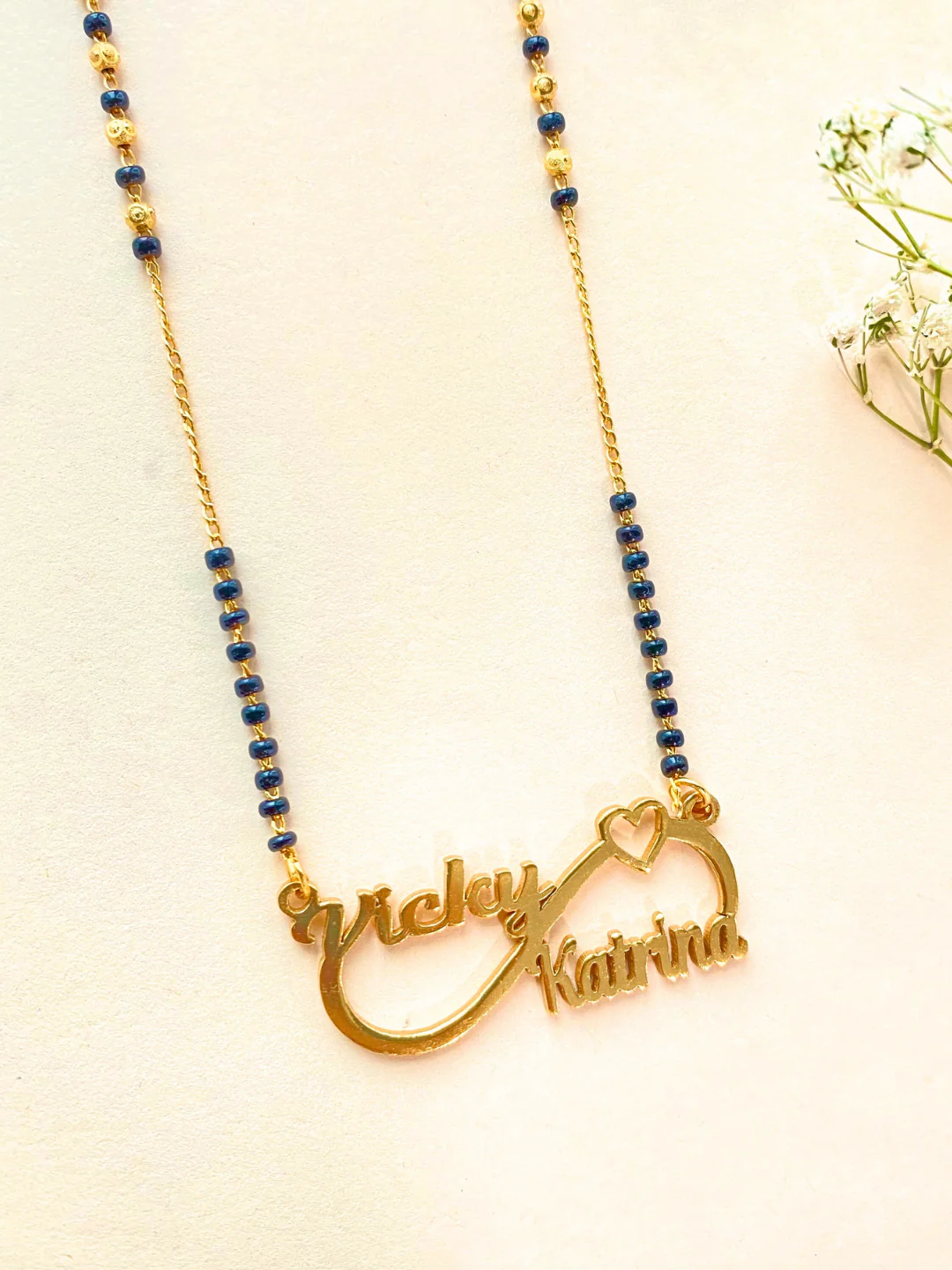 Infinite Love Couple Name Mangalsutra.          (Customized Couple Name) - Image 3