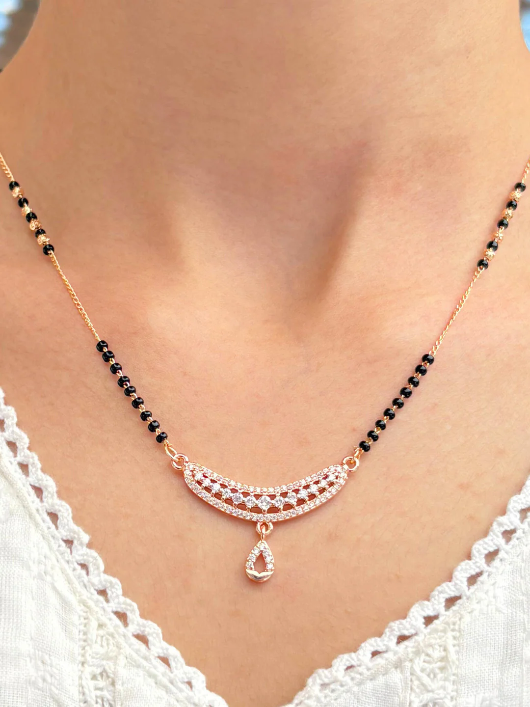 Kimaya Rose Gold  Mangalsutra - Image 2