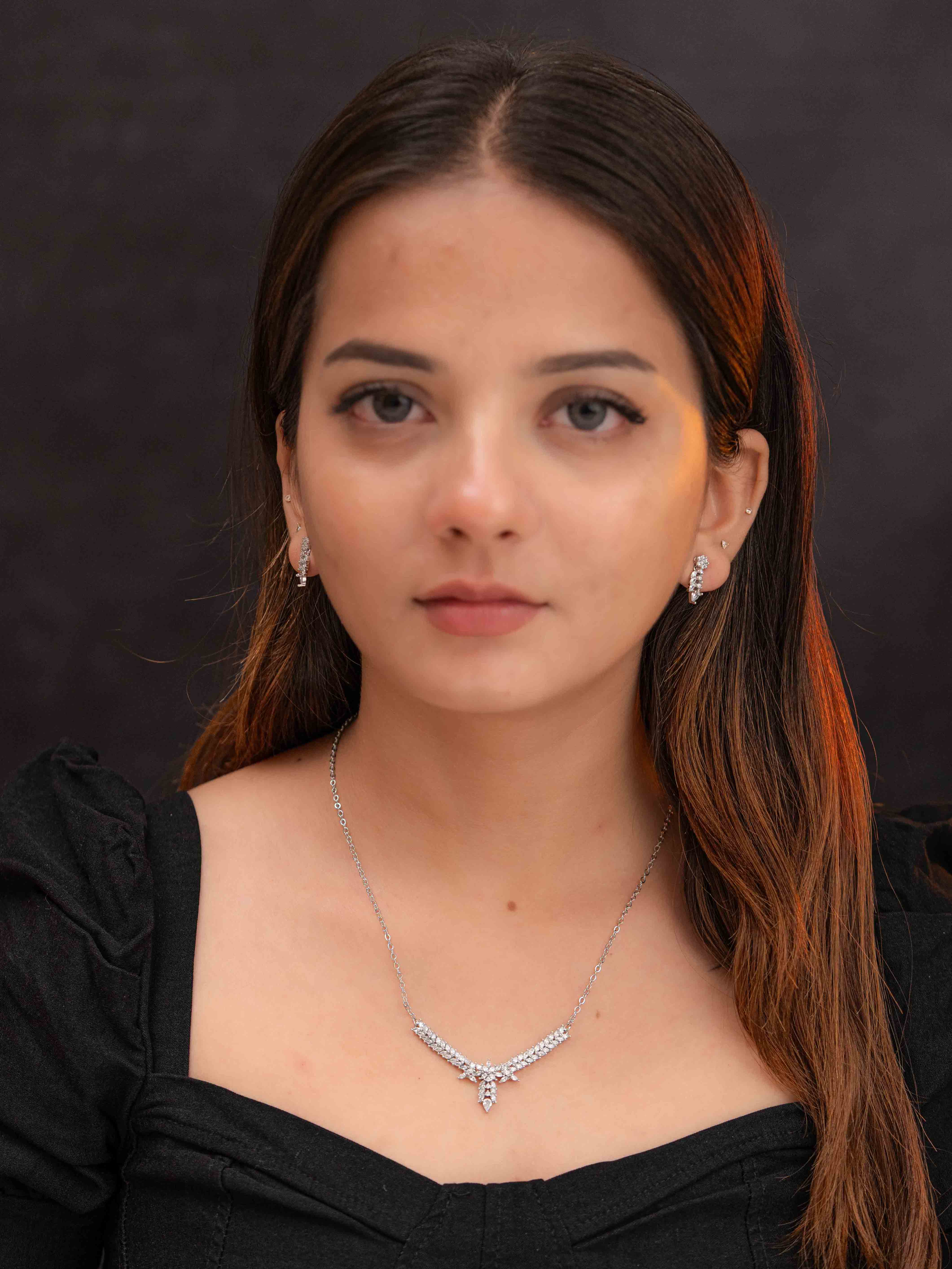 Anvi Silver Necklace Set - Image 3