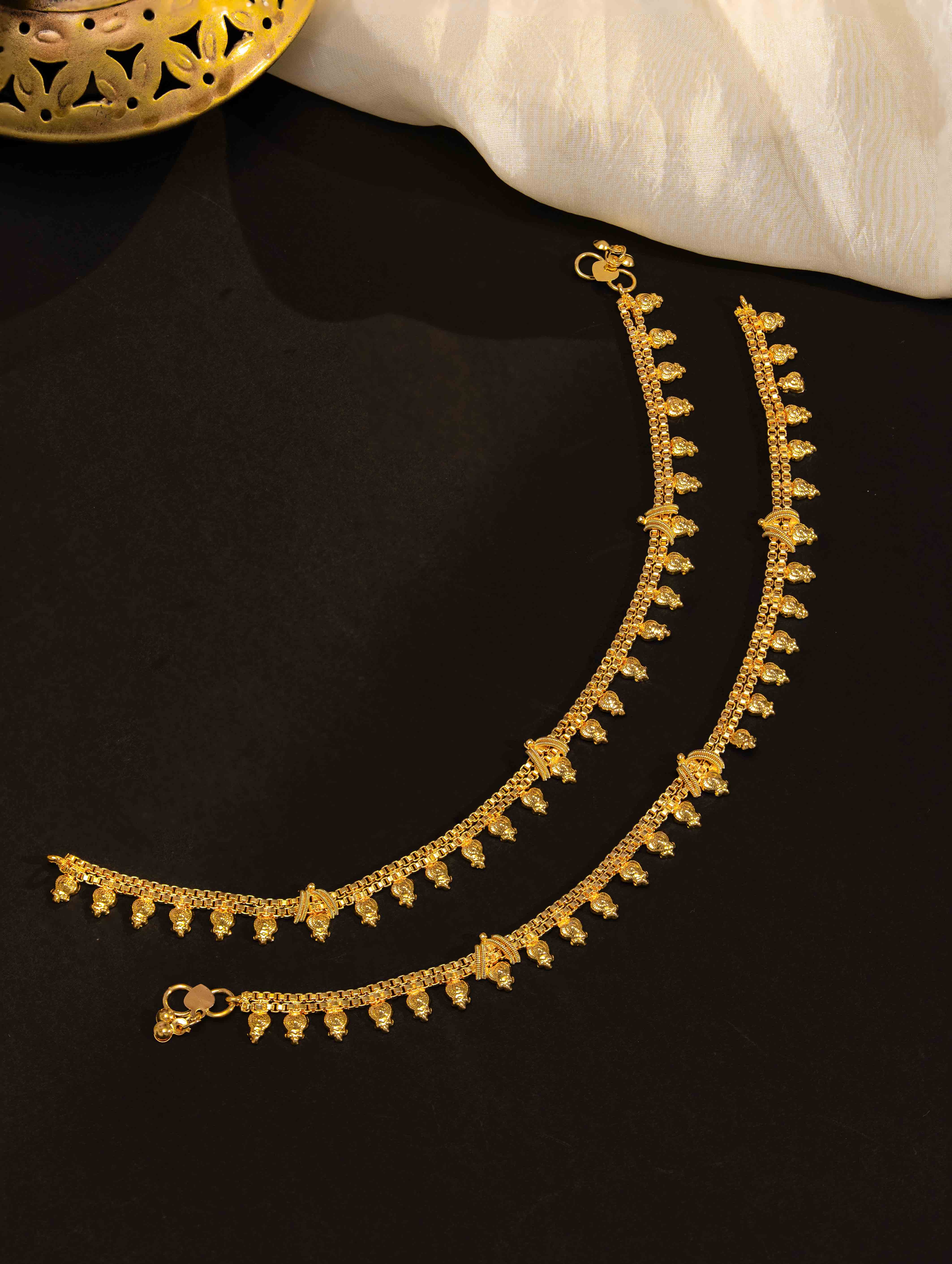 Suhani Gold Payal.  ( Set of 2) - Image 2