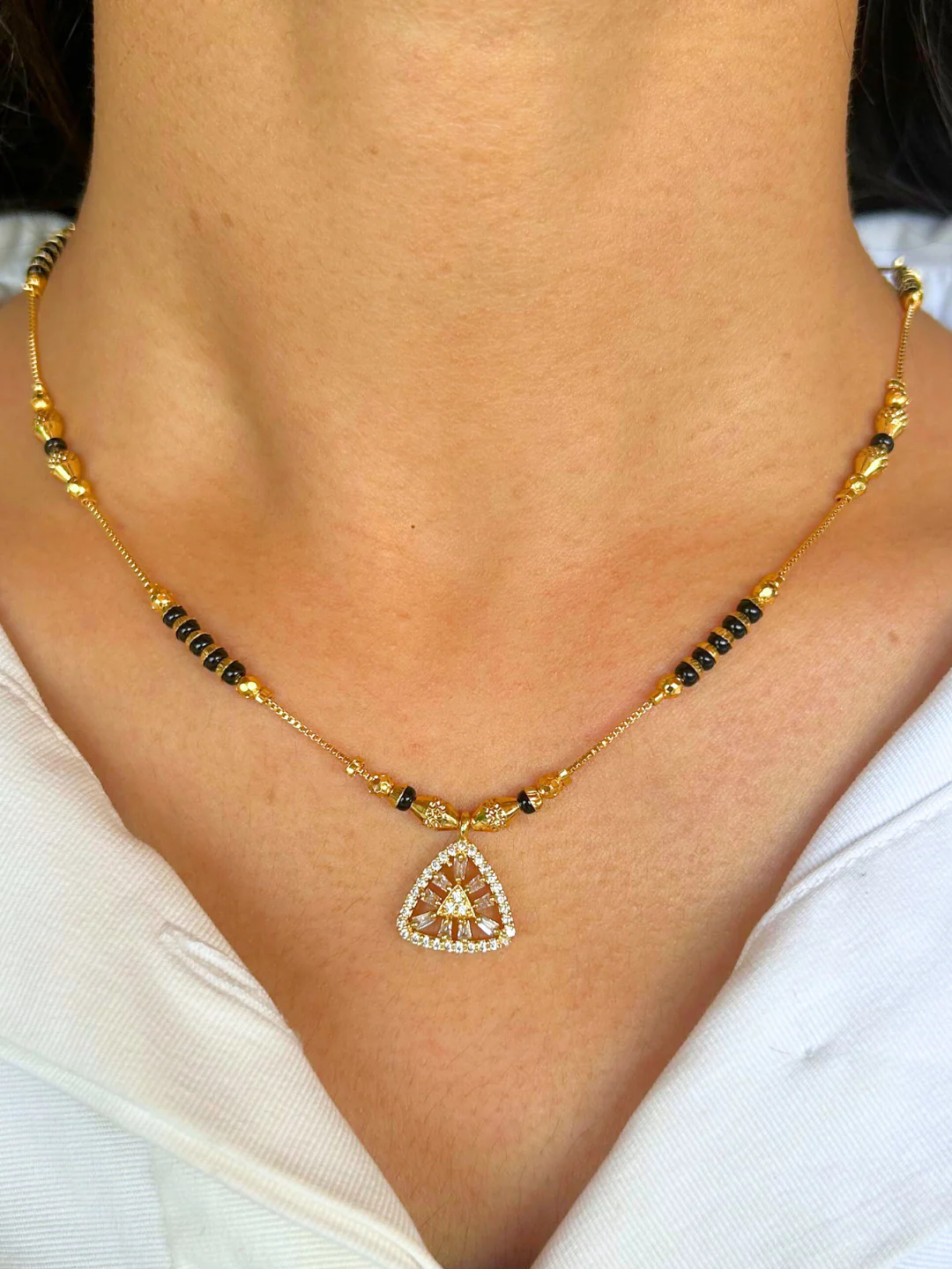 Shraddha Mangalsutra| Gold Plated - Image 2
