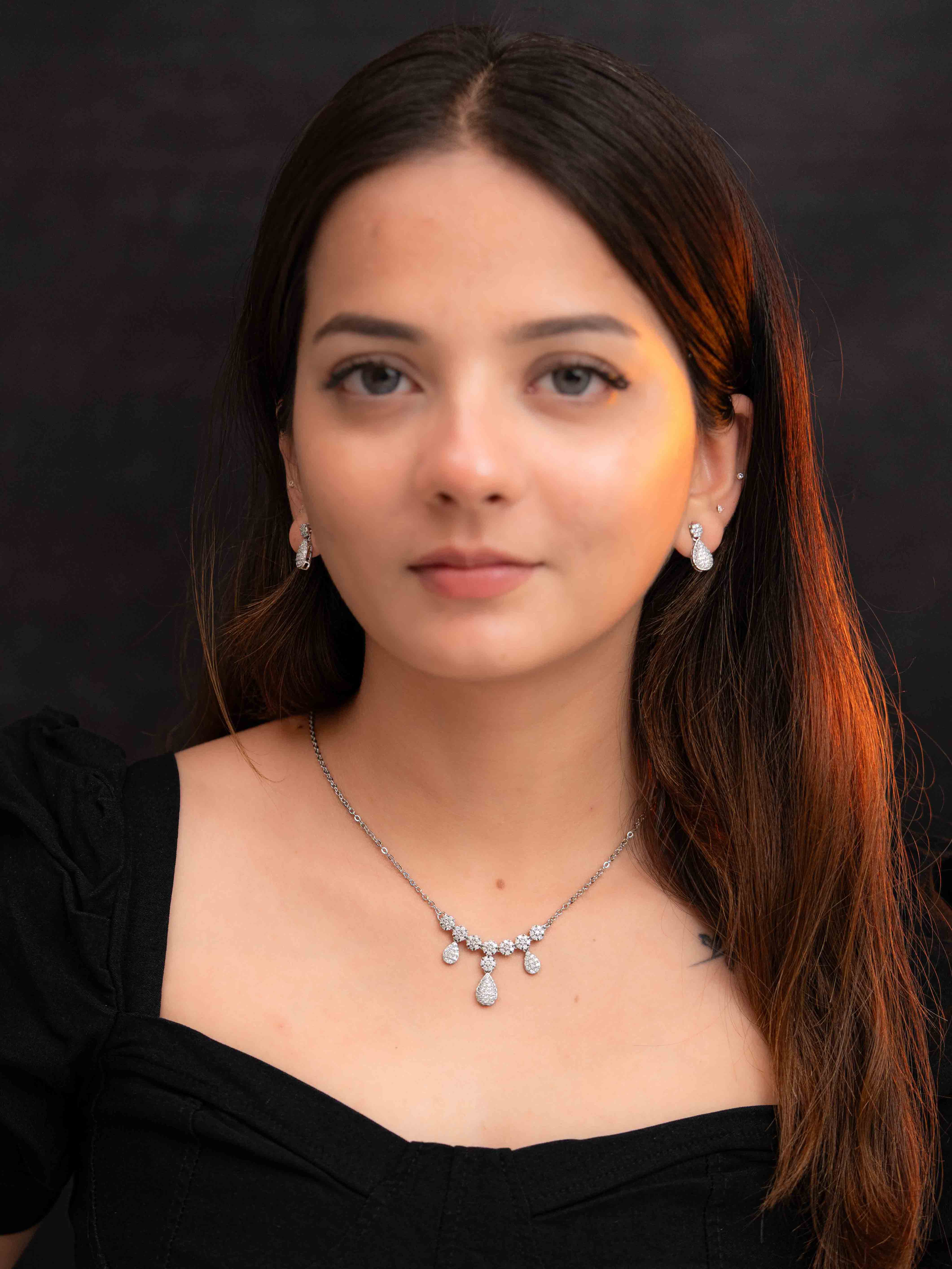 Zara Silver Necklace  Set - Image 3