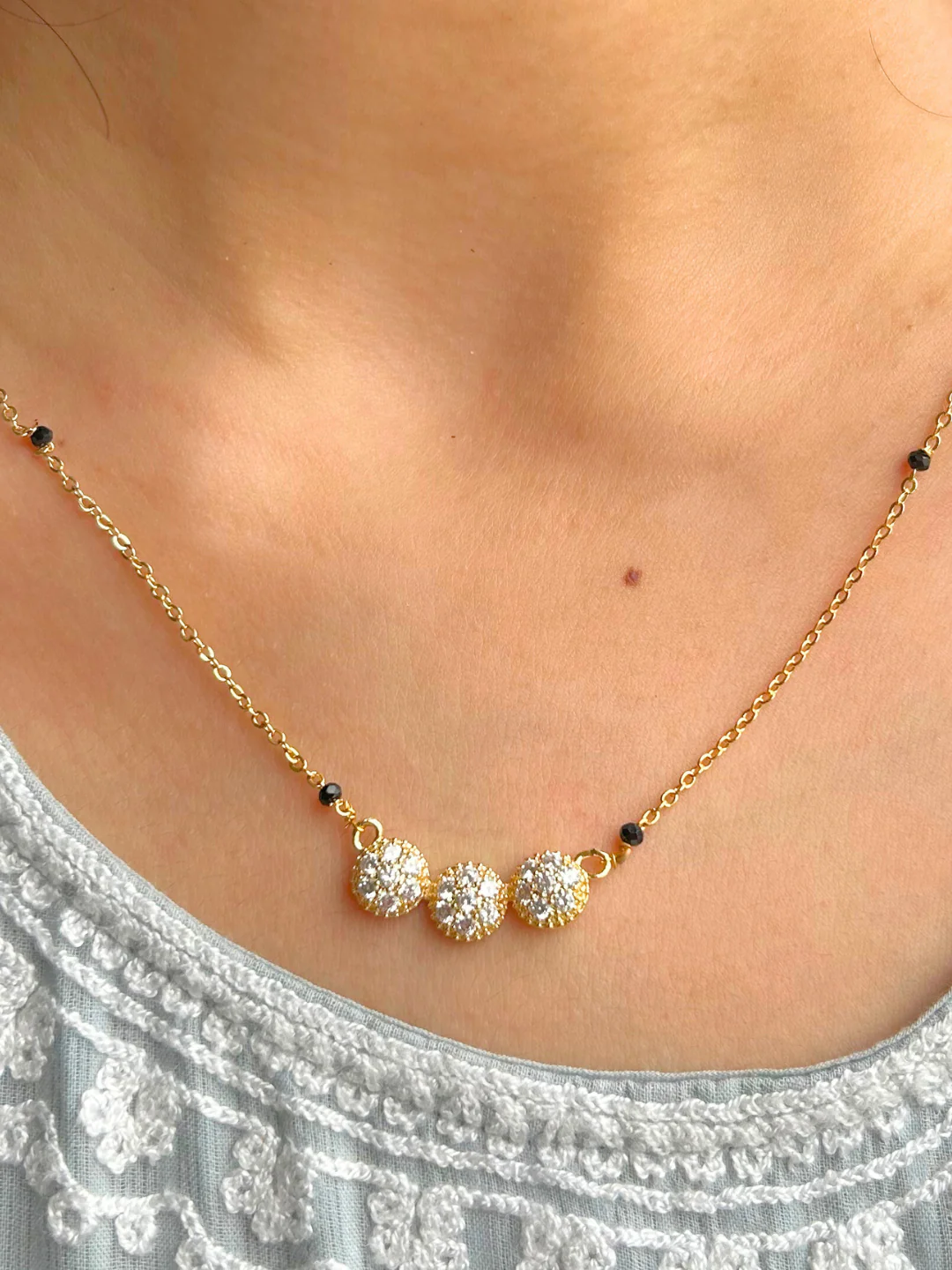 Anushka Mangalsutra.(18K Gold Plated) - Image 2