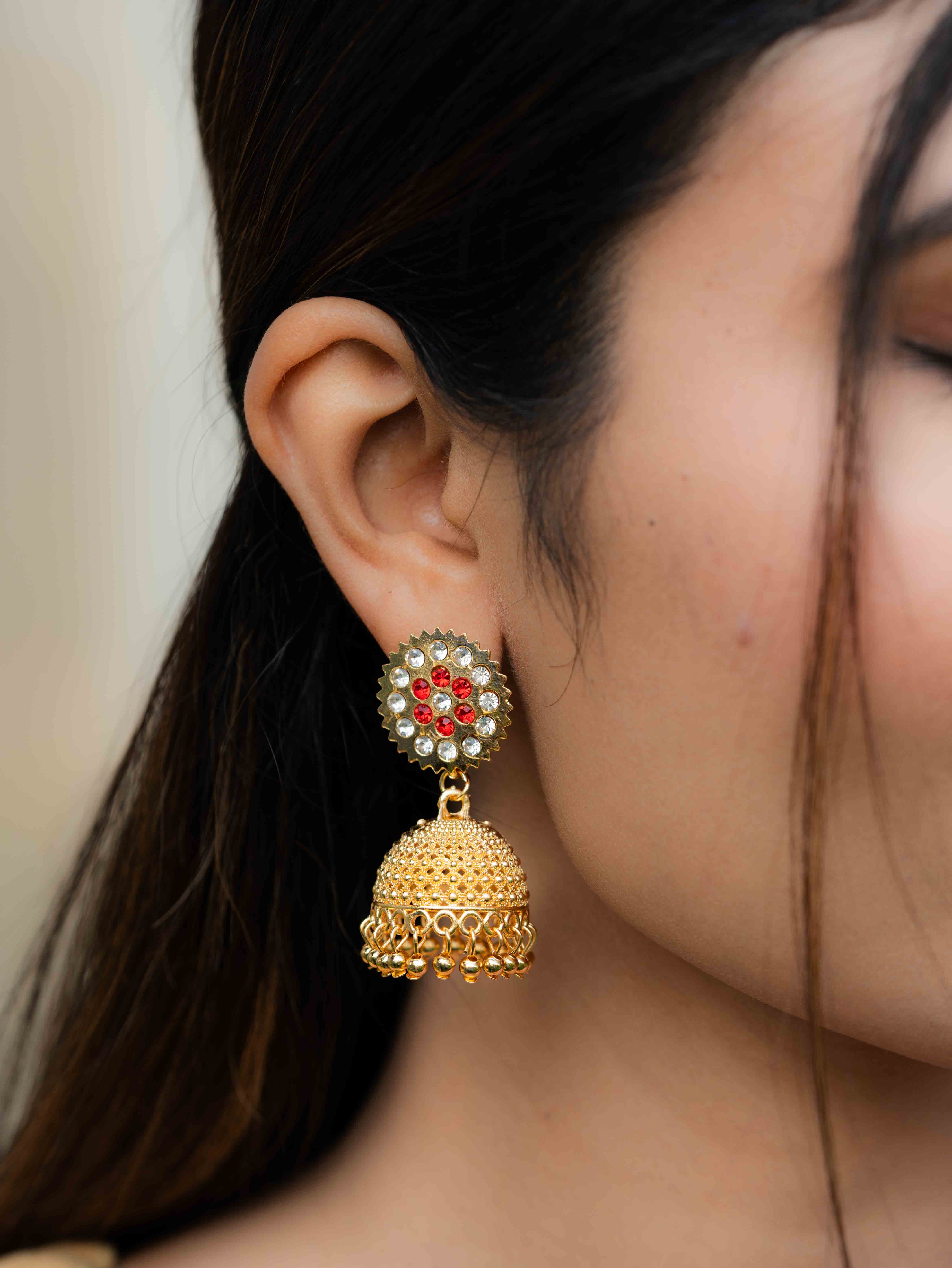 Soraya Gold Jhumkas - Image 4