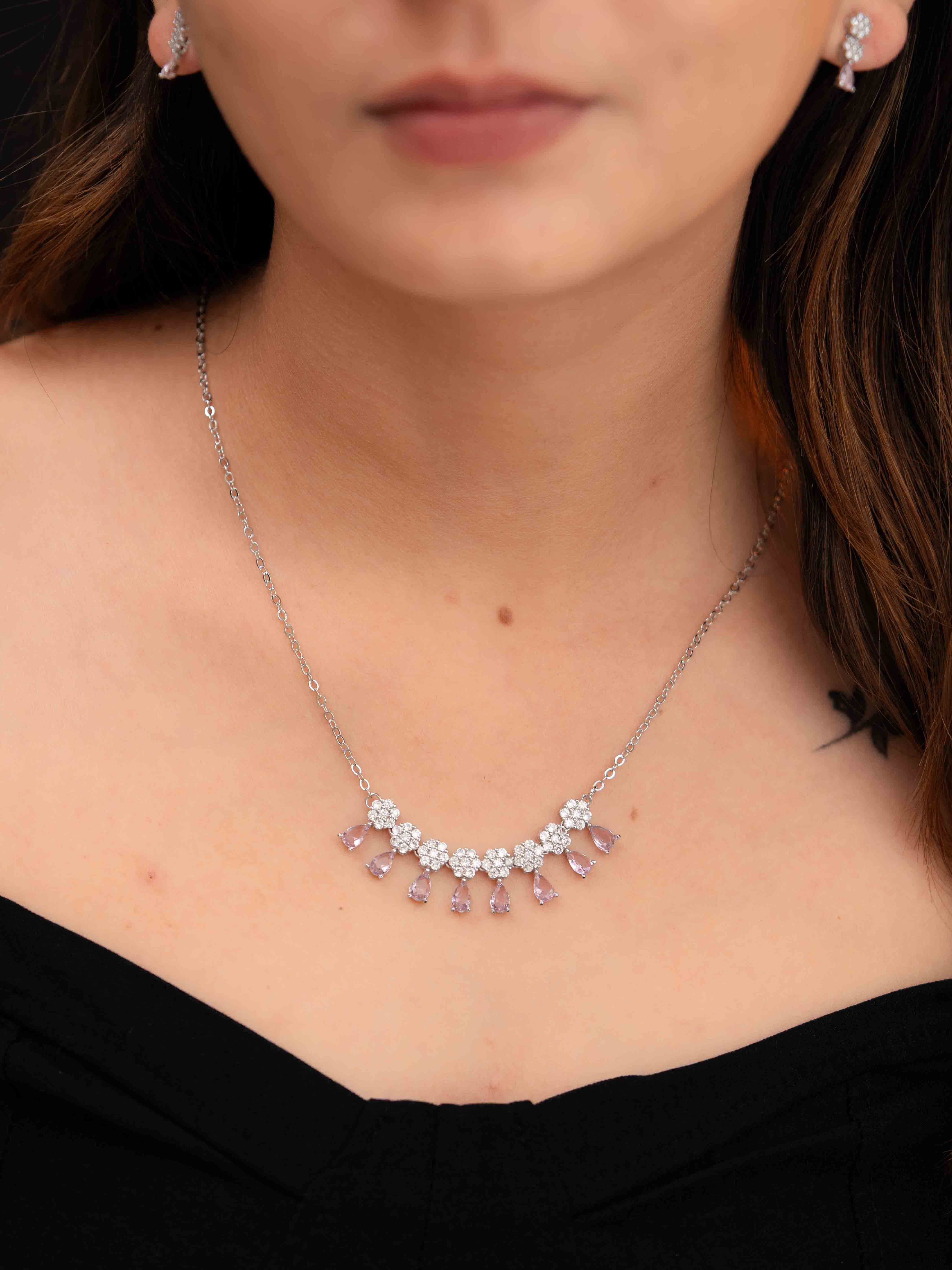 Densi Silver Necklace Set - Image 2