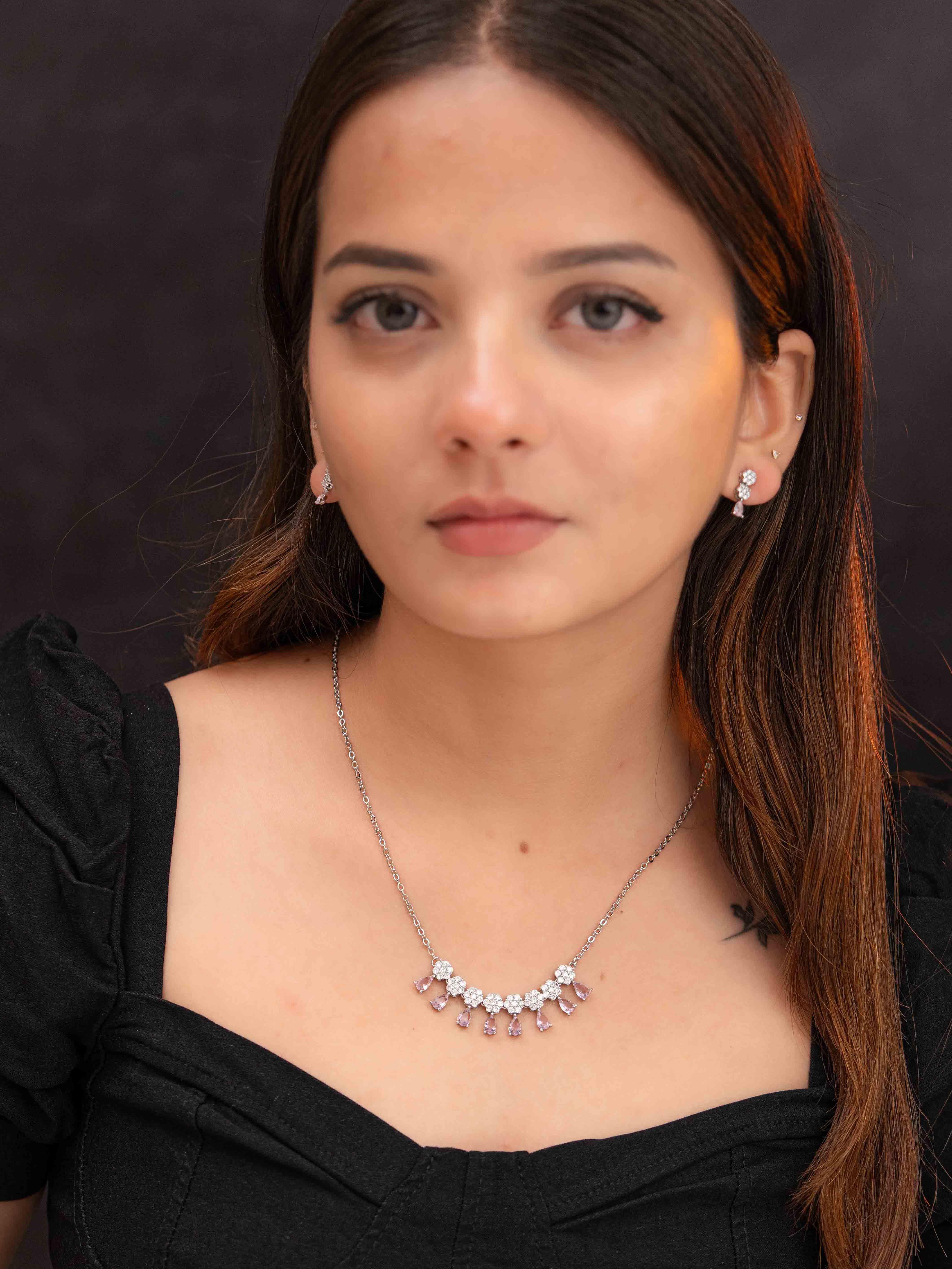 Densi Silver Necklace Set - Image 3