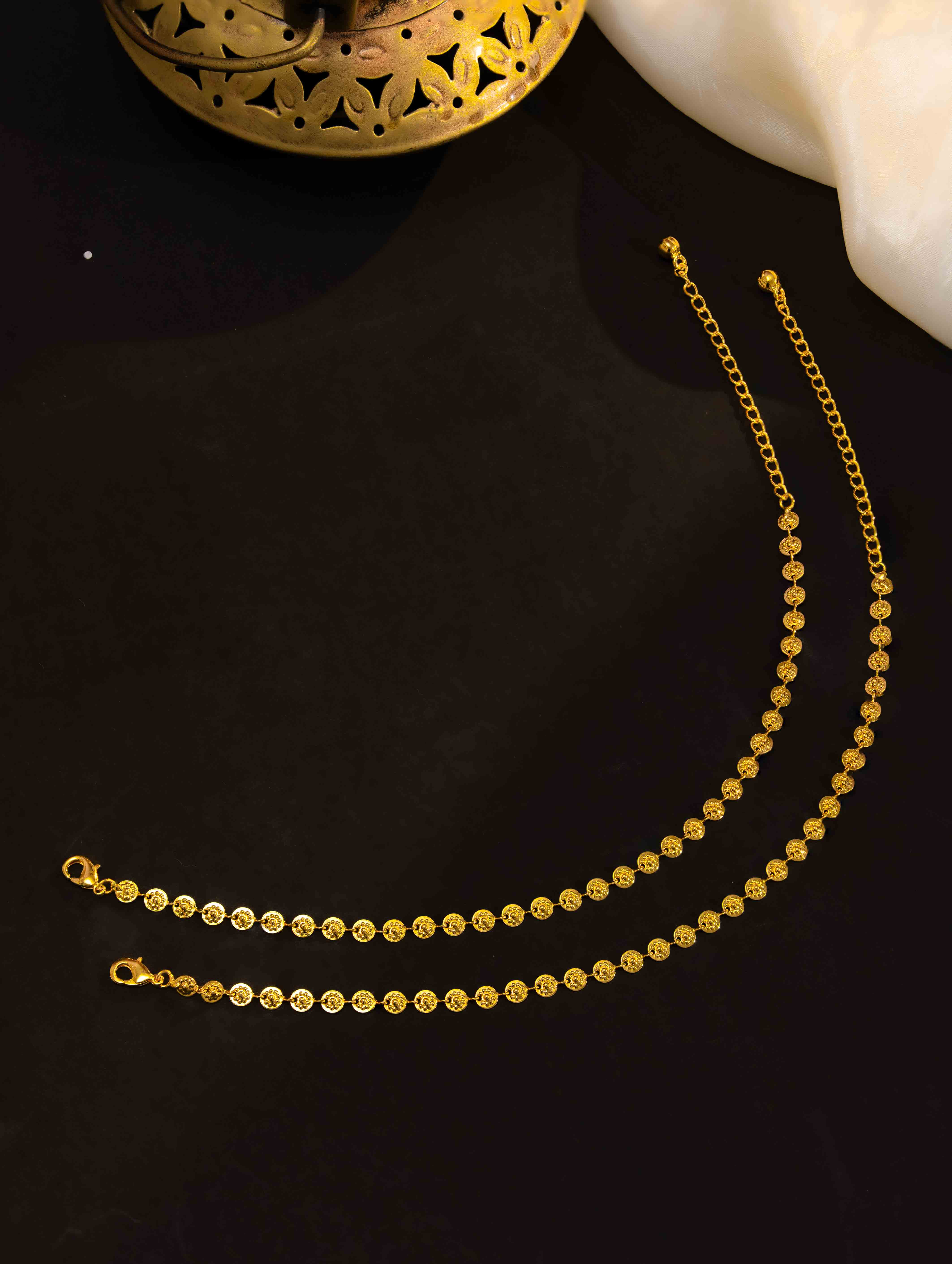 Vanshika Gold Payal. ( Set of 2) - Image 3